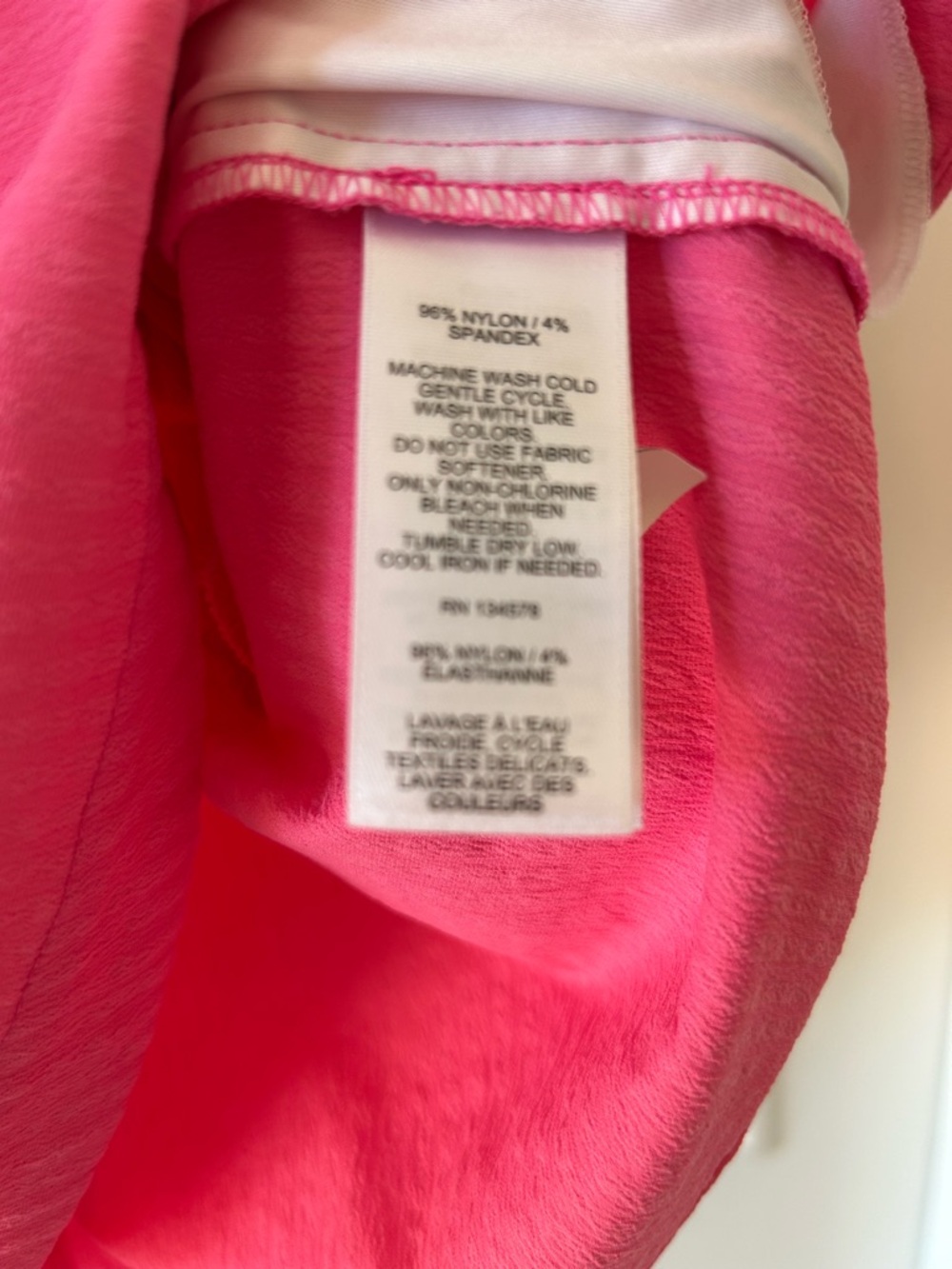 Vineyard Vines Bright Pink Split V Mini Dress - Picture 4 of 4